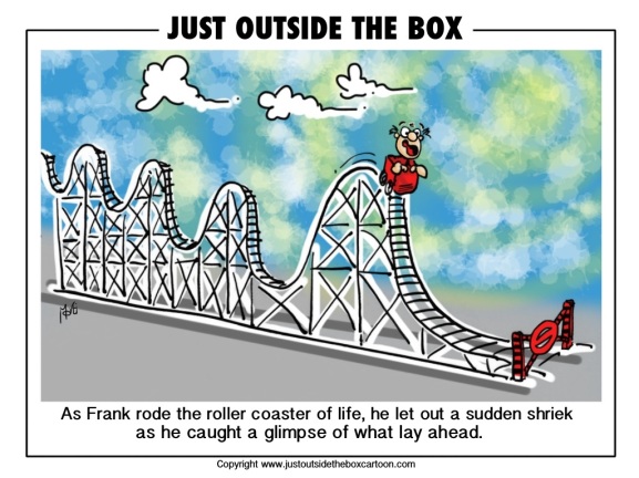 roller coaster | Just Outside the Box Cartoon